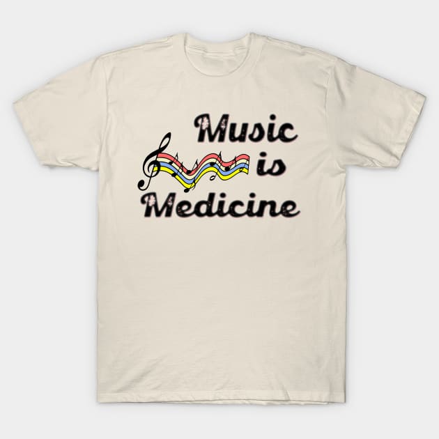 Music Is Medicine T-Shirt by khalid12